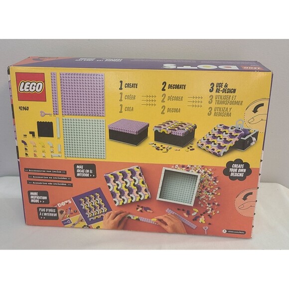 LEGO 41960 DOTS Create Your Own Storage Box Retired Imagination Decor NIB Sealed - Picture 2 of 9